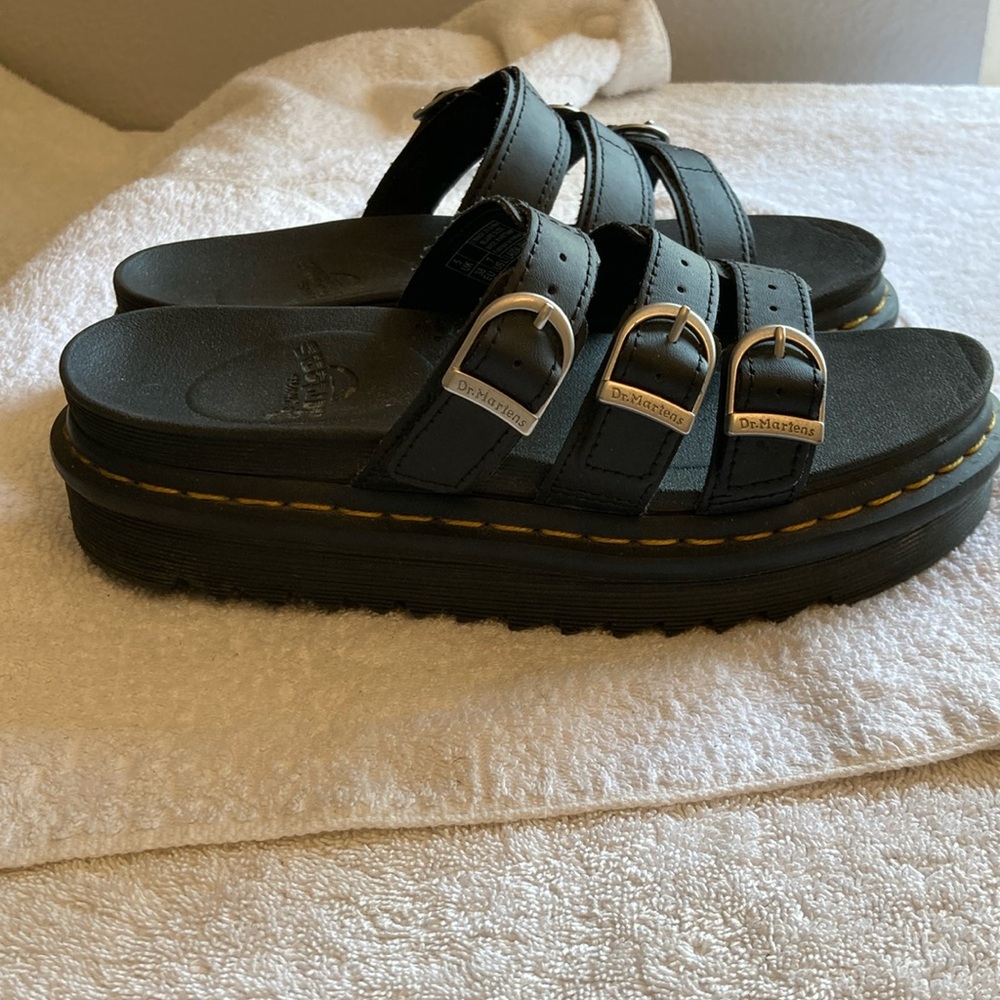 Dr. Martens Black “Blaire Slide” Sandals 7 - Picture 5 of 13